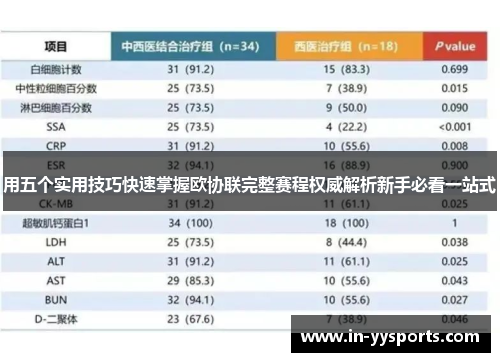 用五个实用技巧快速掌握欧协联完整赛程权威解析新手必看一站式